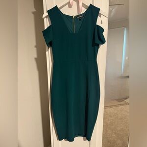 Express Teal Mini Dress